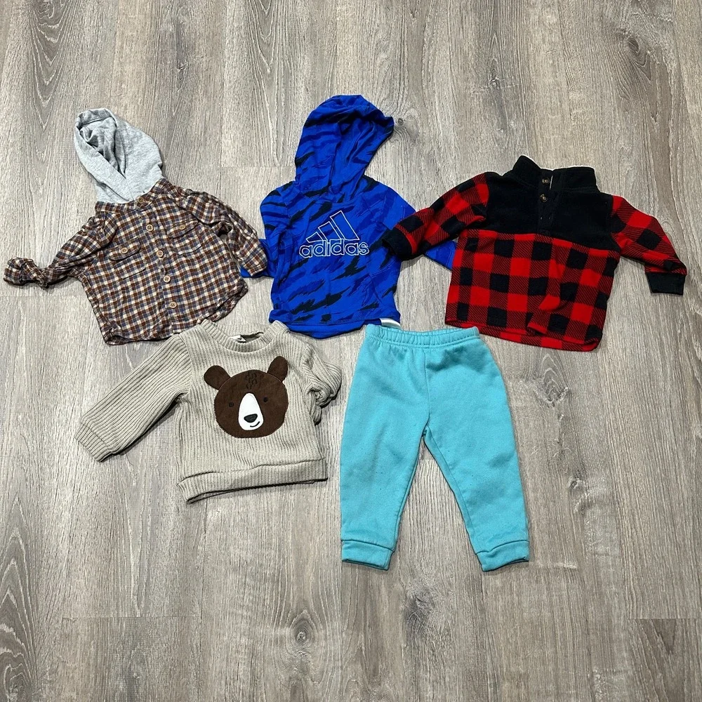 5 Pieces Baby Boy 9 Months Various Mixed Brands‎ Outerwear Heavy Clothing Lot